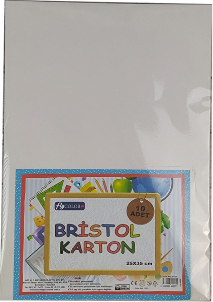Bristol Karton 10 Lu Paket 25X35