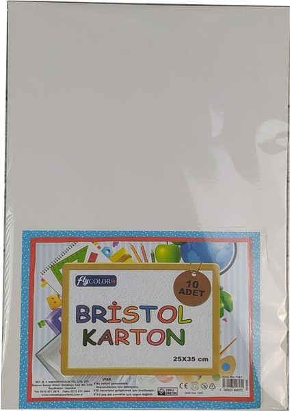 Bristol Karton 10 Lu Paket 25X35 fiyatları