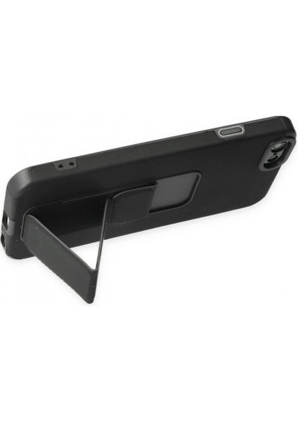 iPhone 6 Kılıf Mega Standlı Silikon - Siyah modelleri