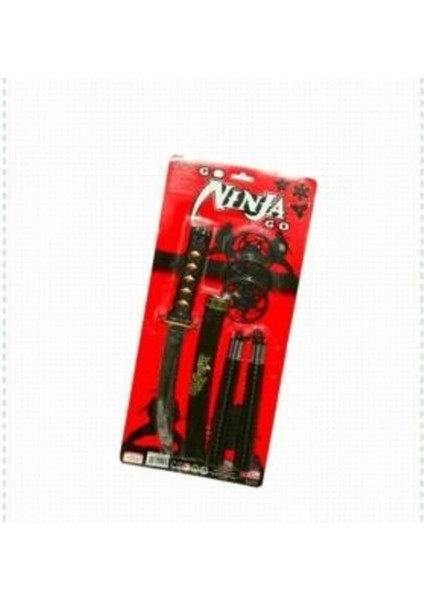 Ninja Samuray Dövüş Savaş Seti Kılıç Mınçıka Yıldız Fırlatma Bıçağı