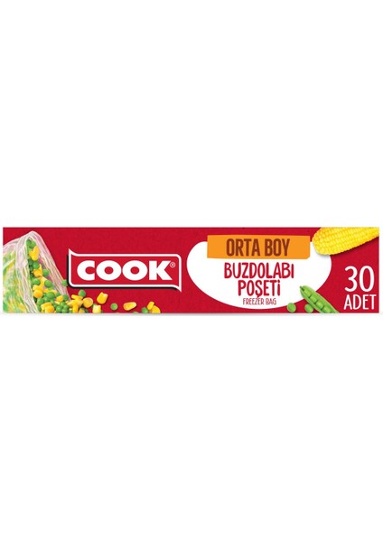 Orta Boy Buzdolabı Poşeti 30'lu