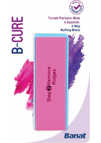 B-Cure Tırnak Parlatıcı Blok 4 Fonksiyonlu