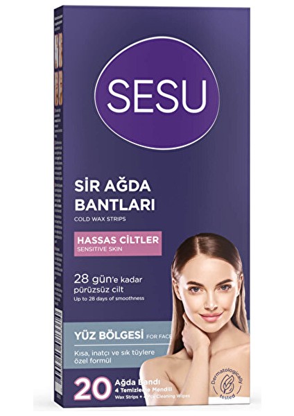 Yüz Ağda Bandı Hassas Ciltler 20'li
