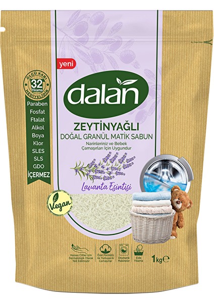Doğal Granül Matik Sabun Lavanta 1 kg