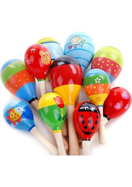 2li Ahşap Marakas Seti