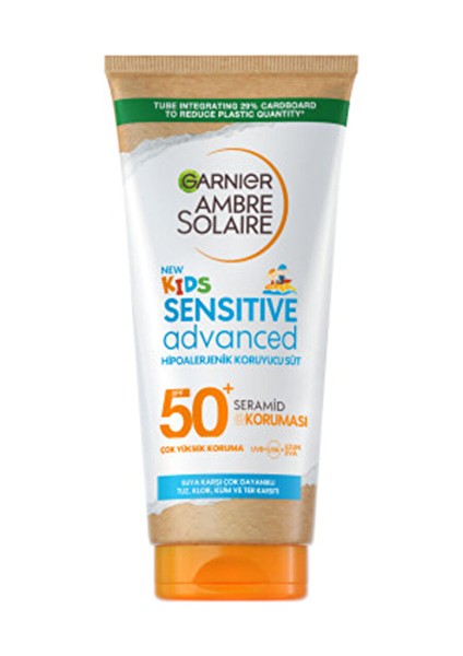Ambre Solaire Sensitive Advanced Çocuk Hipoalerjenik Güneş Koruyucu Süt Spf 50+ 175 ml