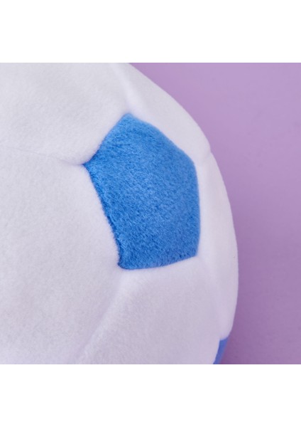 Soft Futbol Topu Figürlü Yastık - Beyaz / Mavi - 30X30 cm modelleri