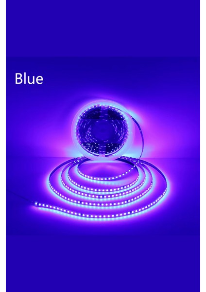 220 Volt Şerit LED Dim Edilebilir 10 cm De Bir Kesilebilir Mavi IP20 Şerit LED (10 Metre)