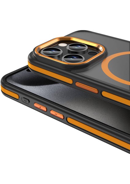 Apple iPhone 15 Pro Max Kılıf M-Safe Şarj Özellikli Mat Görünümlü Zore Ant Kapak fırsatları