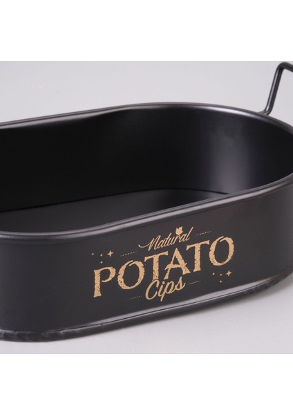 Mini Oval Patates Cips Sunumluk - 21X13 cm modelleri