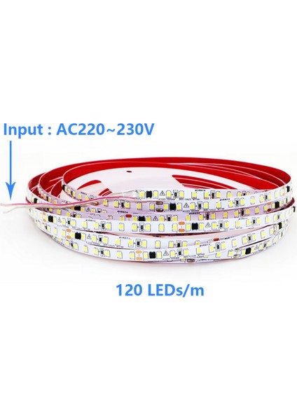 220 Volt Şerit LED Dim Edilebilir 10 cm De Bir Kesilebilir Natural Beyaz IP20 Şerit LED (10 Metre) indirimleri