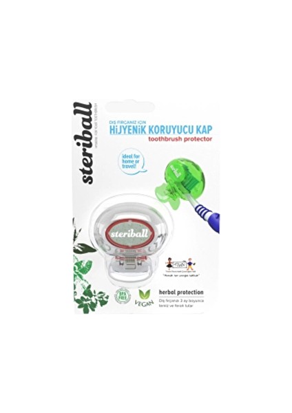 Diş Fırçası Koruma Kabı - Şeffaf