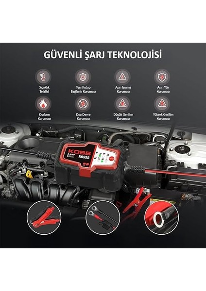KBS2A 6V/12V 60AH Akıllı Akü Şarj ve Akü Bakım/desülfatör indirimleri