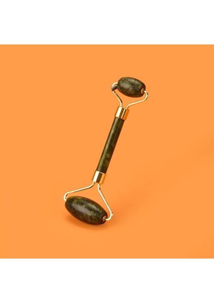 Çift Taraflı Yeşim Taşı Yüz Masaj Rulosu - Yeşil