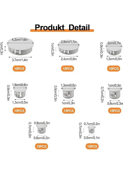 Plastik Delik Tapası, 120 Adet Beyaz Delik Tapası, Gömme Delik Tapası, Delik Kapatma, Kilitleme Delikleri Borular, Mobilyalar Için fiyatları