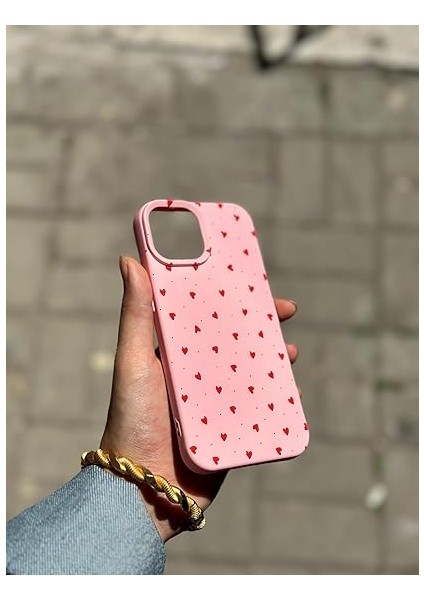 15 Ile Uyumlu Desen Tasarımlı Yüksek Kalite Lansman Içi Kadife Kılıf (Şeker Kırmızı Kalp) fiyatları