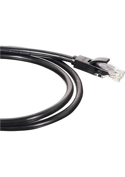 Cat6 Ethernet Kablosu, 1 Metre, Siyah fırsatları