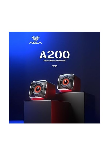 A200 Rgb Işıklı Masaüstü Gaming 3.5mm Jack Bilgisayar Pc Hoparlörü fiyatları