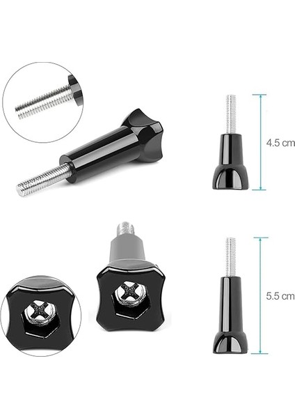 Gopro Hero 11, 10, 9, 8, 7, 6, 5 Aksiyon Kameraları Için Toka Klipsi Temel Tutucu Aksesuar Seti fırsatları