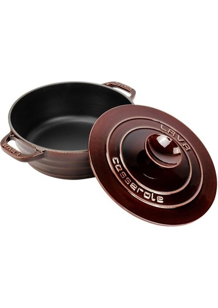 Döküm Yuvarlak Tencere Döküm Demir Kapak Experience Majolik Serisi ÇAP(Ø)28CM