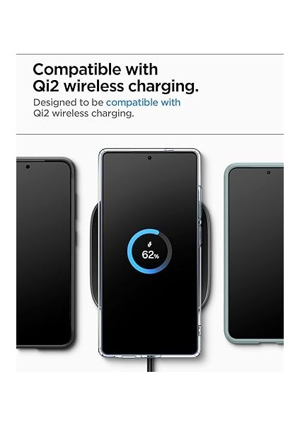 Galaxy S25 Ekstra Dayanıklı Kılıf Rugged Armor Hava Kanalı Teknolojisi™ Askeri Sınıf Koruma Magfit Özellikli Matte Black Çift Katman Kapak - ACS08998 modelleri