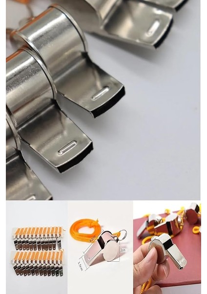 Paslanmaz Metal Deprem Düdüğü Sarı Ipli Acil Durum Hakem ve Can Kurtaran Düdüğü 4 Adet fırsatları