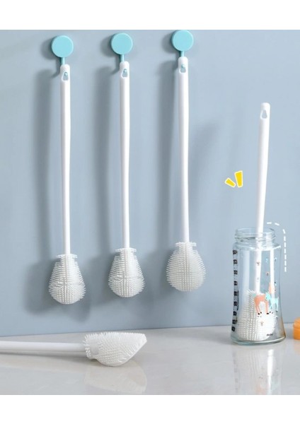 Kavanoz ve Biberon Yıkama Fırçası Silikon Beyaz (4887) fiyatları