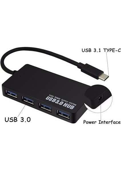 Type C USB 3.1, 4xusb 3.0 Hub Çoklayıcı Dönüştürücü Switch Type C To USB Çevirici fiyatları