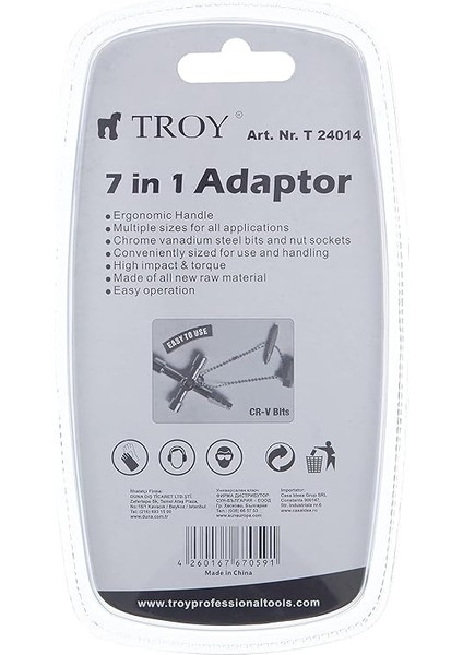 T 24014 Universal Kabin Anahtarı, Metrik, 14 x 10 x 1 cm fırsatları