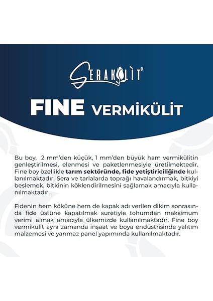 Vermikülit - Fine 25 Litre fiyatları