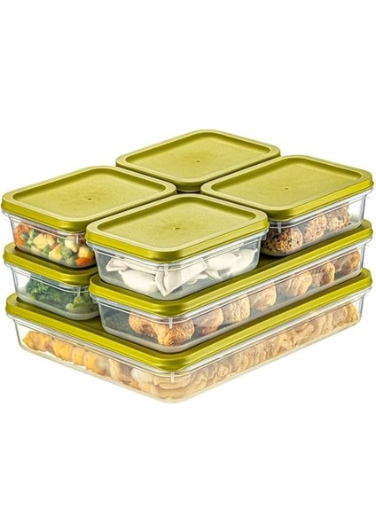 Home 4 Adet Buzdolabı Organizeri – Pp Plastik Şeffaf ve Ayarlanabilir Saklama Kabı, Gıdaları Taze Tutan Fresh Box, Çok Amaçlı,mikrodalga ve Bulaşık Makinesi Uyumlu (Yeşil, 1200 Ml) modelleri