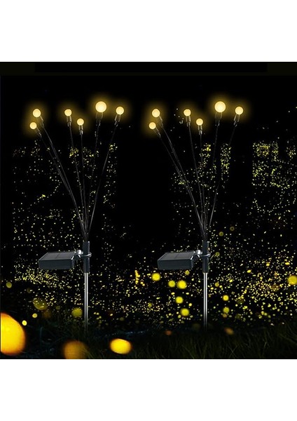 Güneş Enerjili Bahçe Çim Lambası Ateşböceği Işıkları Su Geçirmez Dış Mekan Yolu Işık Peyzaj Dekoratif Gece Işıkları indirimleri