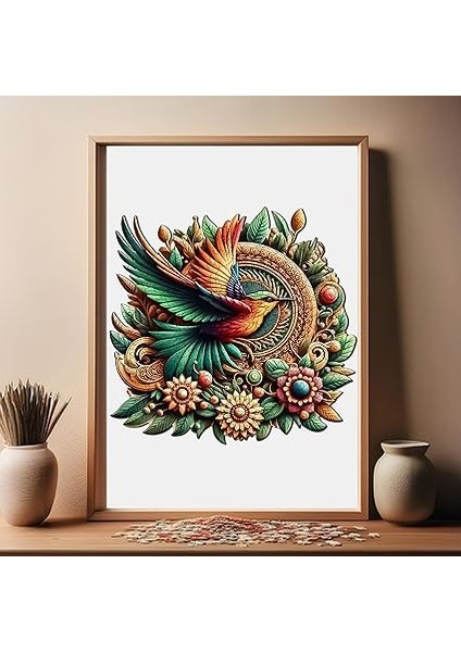 - Ahşap Puzzle Yetişkinler Için - Sinek Kuşu Benzersiz Parçalı Puzzle - 250 Parça Ahşap Yapboz - Yapıştırıcı Folyo Dahil - Dekoratif Ahşap Puzzle - 29X28 cm - Wz-19 modelleri