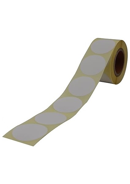 Etiketler , Hazır Al Hızlı Al Kuşe Etiket 30MM Çap Ruloda 1000 Adet 40MM Kuka Çapında Baskısız Nokta Etiketi indirimleri