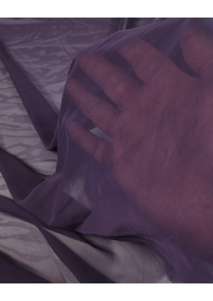 Koyu Mor Renkte Şifon En: 145 cm modelleri