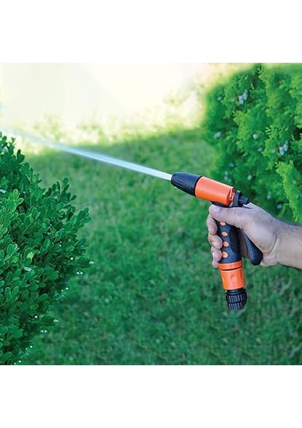 Çok Fonksiyonlu Bahçe Hortum Başlığı Seti, Ayarlanabilir Sulama Tabancası, 3 Adet Bağlantı Aparatı, Siyah-Turuncu fiyatları