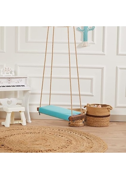 Klasik Ahşap Piknik Salıncak - Ev, Bahçe, Piknik (Turkuaz) fiyatları