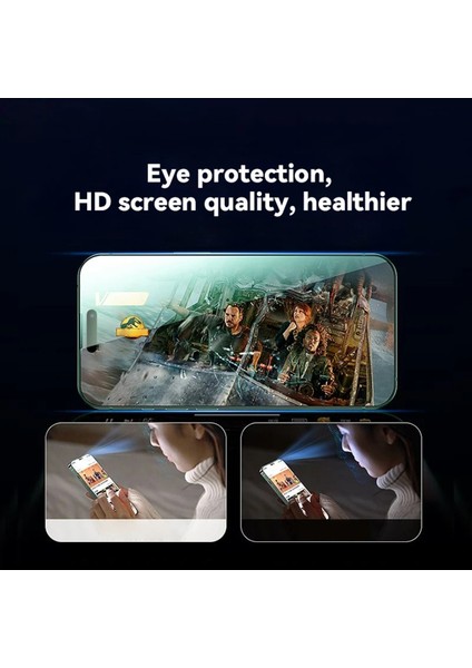 Apple iPhone 16 Pro Max Uyumlu Antistatik Şeffaf Parlak Seramik Ekran Koruyucu Kırılmaz Hd Net Ekran