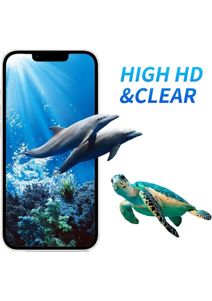 Apple iPhone 16 Pro Max Uyumlu Antistatik Şeffaf Parlak Seramik Ekran Koruyucu Kırılmaz Hd Net Ekran