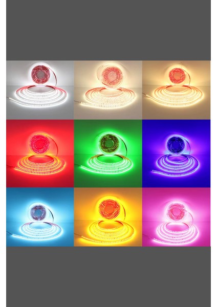 220 Volt Şerit LED Dim Edilebilir 10 cm De Bir Kesilebilir Gün Işığı IP20 Şerit LED (10 Metre) modelleri