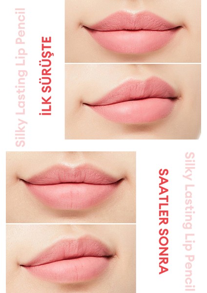 İpeksi Dokuda Kalıcı Dudak Kalemi Silky Lasting Lip Pencil (Angel Cheeks)