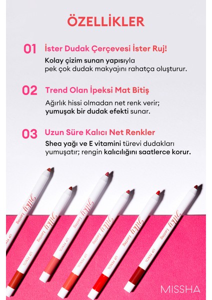 İpeksi Dokuda Kalıcı Dudak Kalemi Silky Lasting Lip Pencil (Angel Cheeks)