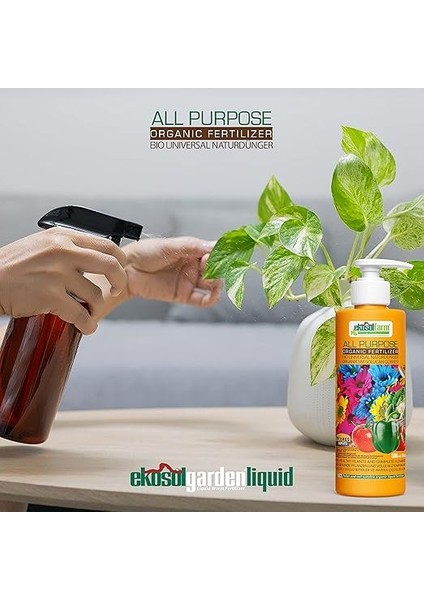 Sıvı Solucan Gübresi, Ev Bitkileri, Çiçekli Bitkiler, Meyve ve Sebzeler Için Üniversal Organik Sıvı Gübre Ceres Gmbh Tarafından Organik Sertifikalı, 500 ml modelleri