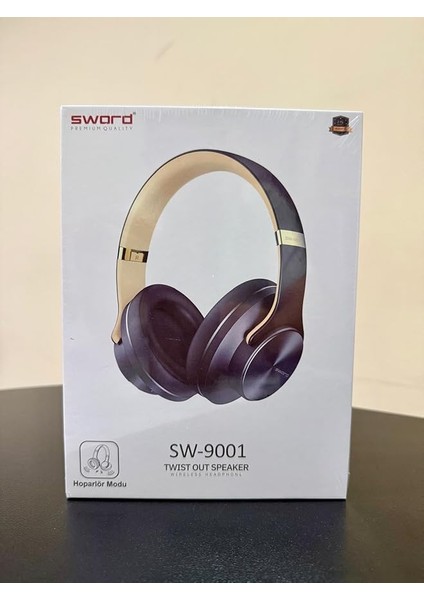 9001 Kablosuz Bluetooth Kulaklık &amp; Hoparlör (Black)