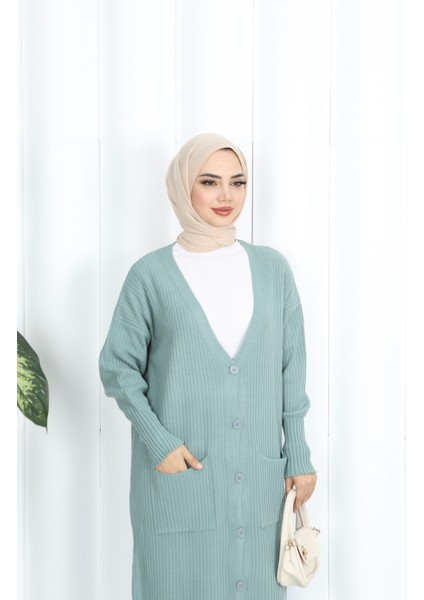 Cepli Uzun Triko Hırka fırsatları