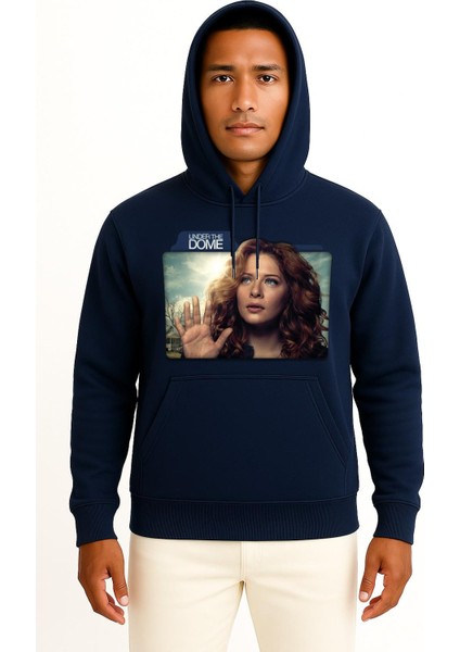 Kapüşonlu Rachelle Lefevre Under The Dome Julia Shumwa Göğüs Tasarımlı Unisex Sweatshirt