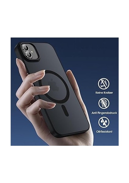 Trend iPhone 16 Uyumlu Kılıf Kablosuz Wireless Şarj Özellikli Arka Tarafı Mat Şeffaf Kenarları Siyah Kılıf (Siyah, IPHONE_16) fırsatları