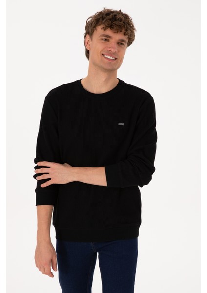 Erkek Siyah Sweatshirt 50316304-VR046