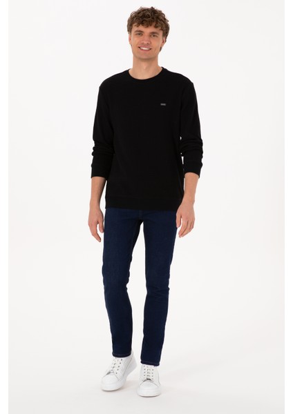 Erkek Siyah Sweatshirt 50316304-VR046 fırsatları