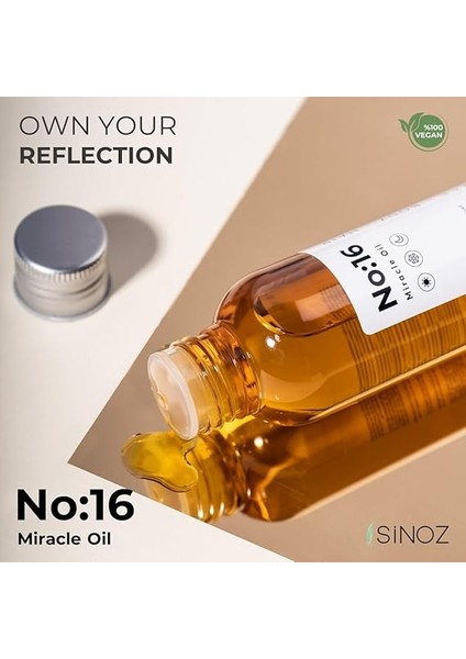 No:16 Nemlendirici Besleyici Yenileyici Işıltı Verici Mucizevi Onarıcı Bakım Yağı 100 ml modelleri